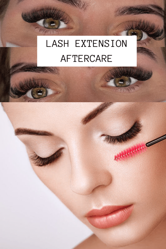 What is eyelash extension aftercare