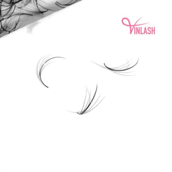 Wispy eyelash extensions single-color loose 500 fans VLV038-3