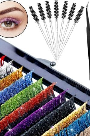 Camellia eyelash extensions glitter lashes 16 lines VLC012