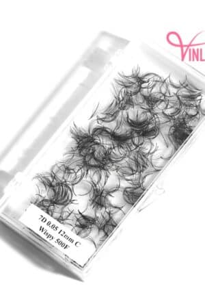 Wispy eyelash extensions single-color loose 500 fans VLV038-1