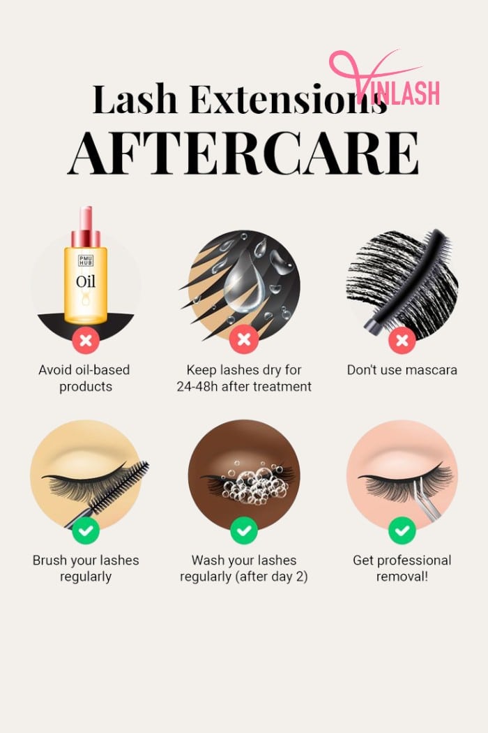 General Aftercare Guidelines For All Eyelash Extension Styles