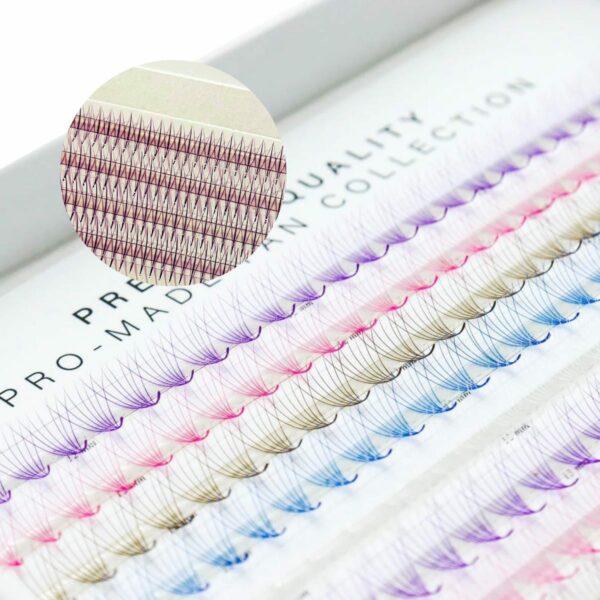 Special spike camellia pre-made fans mixed-color box L 20 lines VLV071