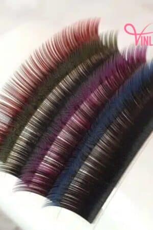 Easy fan lash extensions two-toned 16 lines VLF009-2