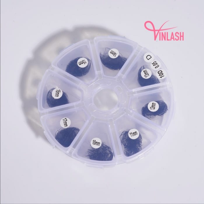 Narrow pre-made fans 3D to 20D black mix 8 compartments VLV012-6
