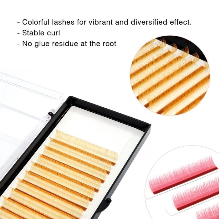 Classic eyelash extensions single-color 16 lines VLC003-1