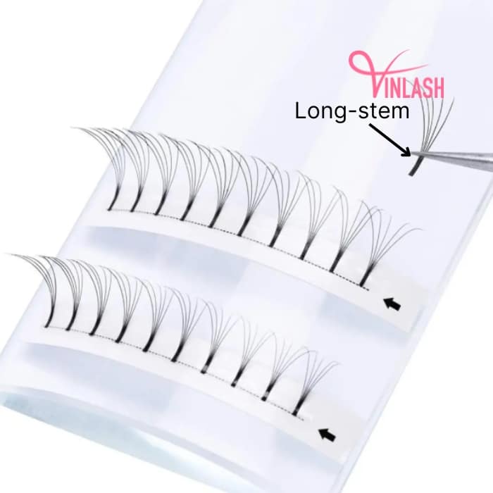 Long-stem pre-made fans single-color 16 lines VLT045-1