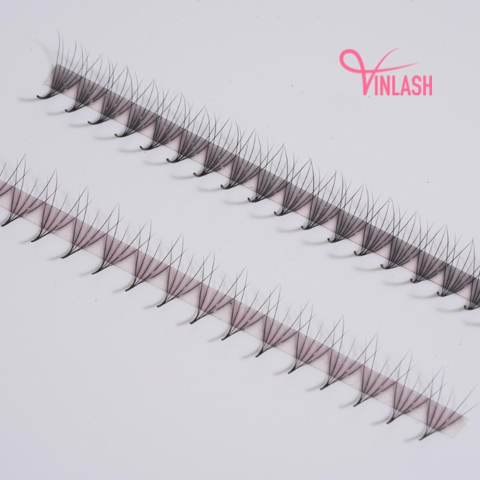 Camellia pre-made fans single-color fans on strips VLV047-8