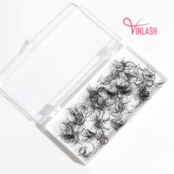 Wispy eyelash extensions black loose 500 fans VLV034-3