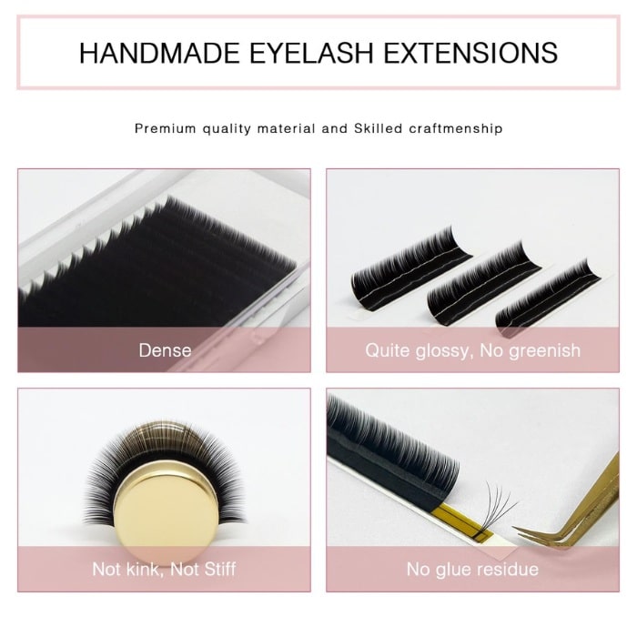 Classic eyelash extensions two-toned 16 lines VLC002-2