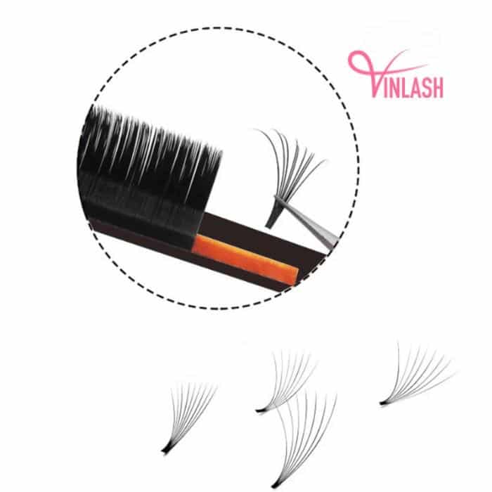 Camellia eyelash extensions multi-color 16 lines VLC013-4