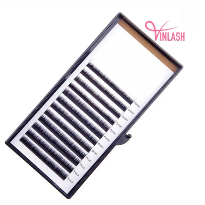 Bottom lash extensions black 16 lines VLC014-1