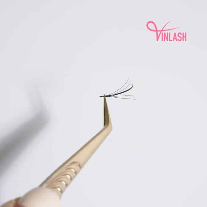 Wispy eyelash extensions black fans on strips VLV033-3