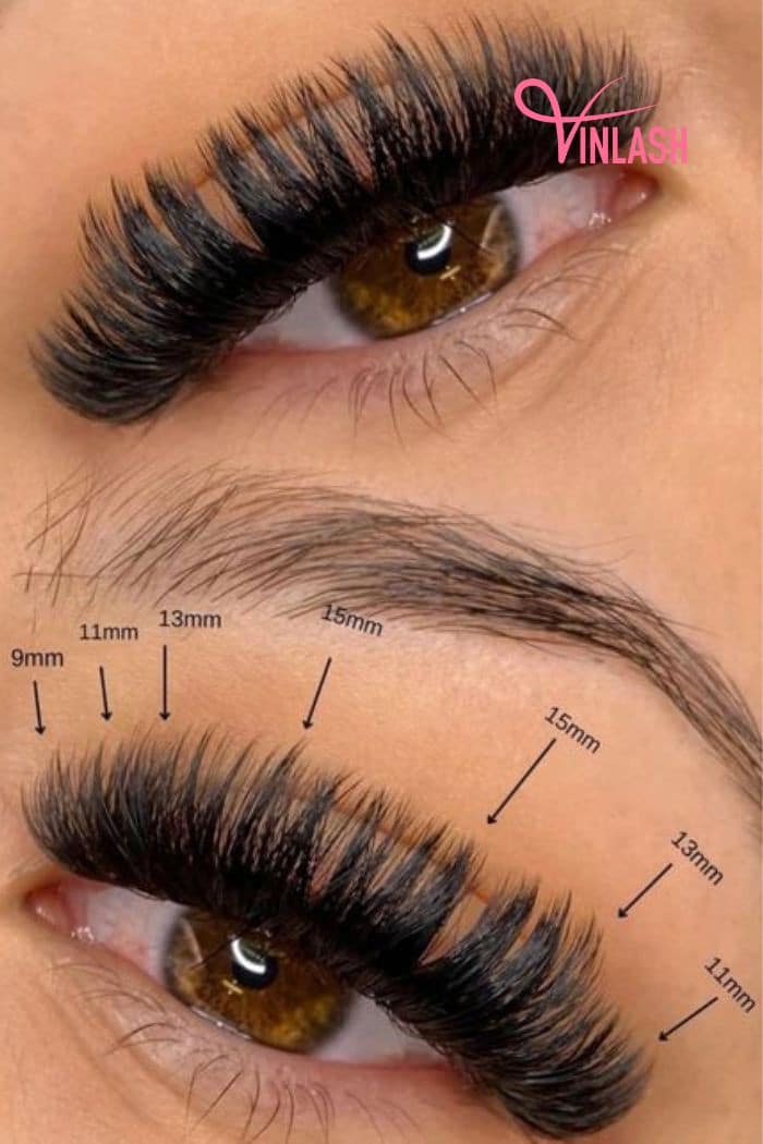 Choose the right length for a mega volume lash set