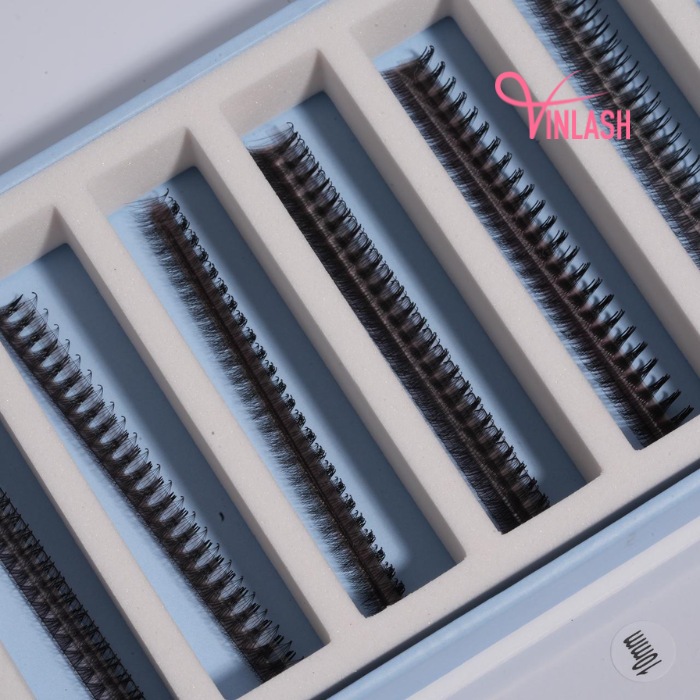 Camellia pre-made fans single-color fans on strips VLV047-3