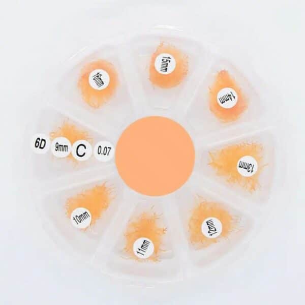 Pre-made fans 3D to 20D single-color mix 8 compartments VLV006-3