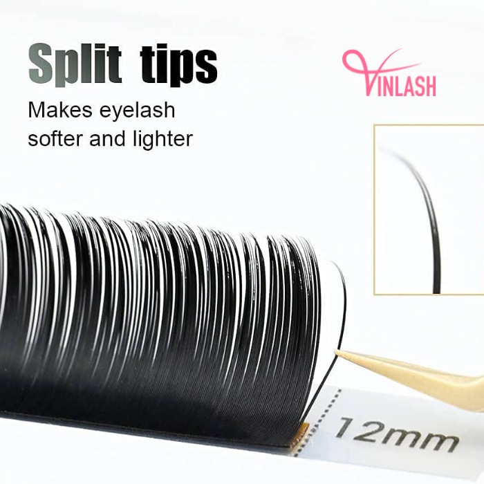 Flat eyelash extensions black 16 lines VLF001-2