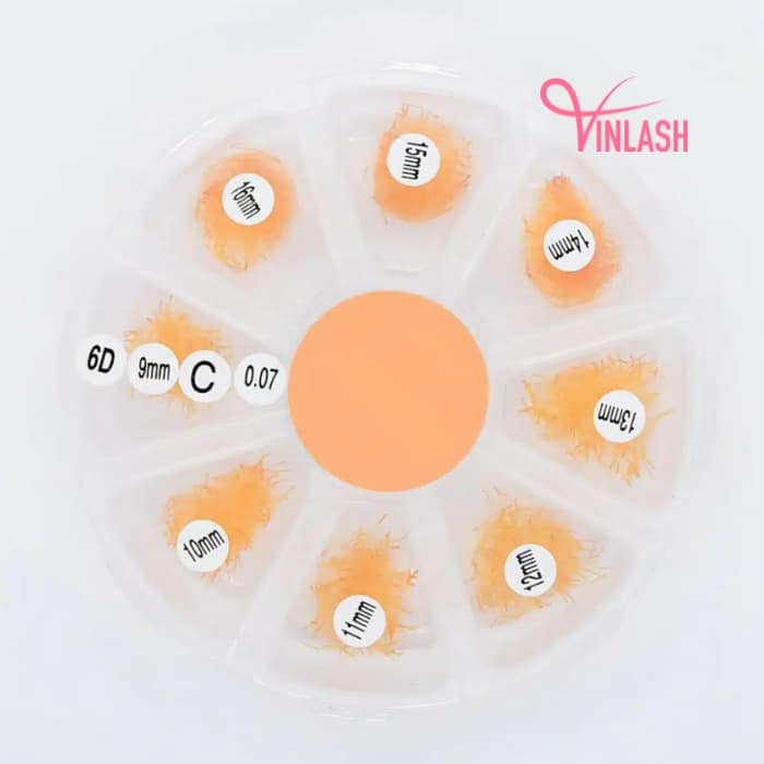 Super-narrow pre-made fans 3D to 20D single-color mix 8 compartments VLV026-3