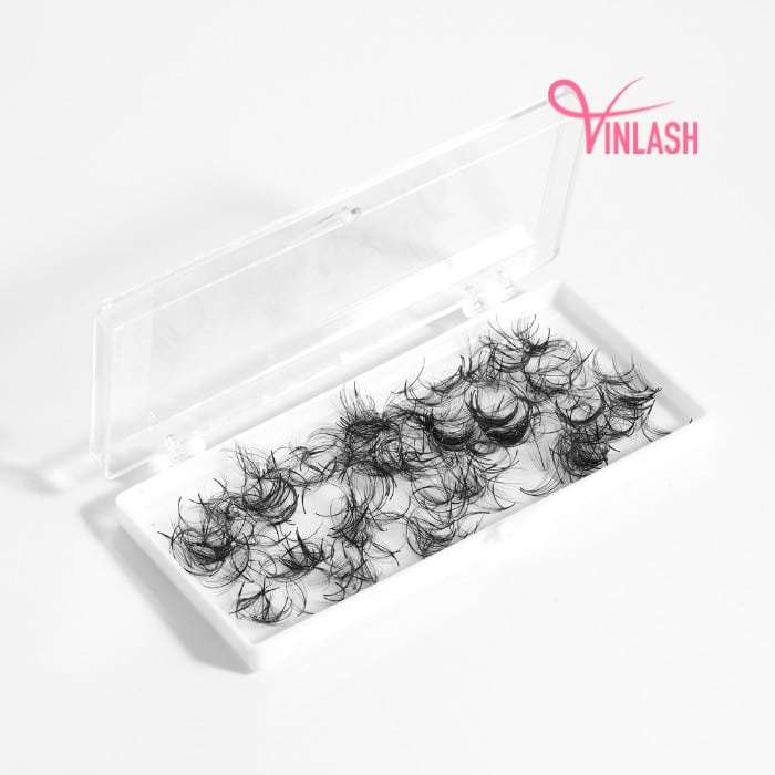 Wispy eyelash extensions single-color loose 500 fans VLV038-2
