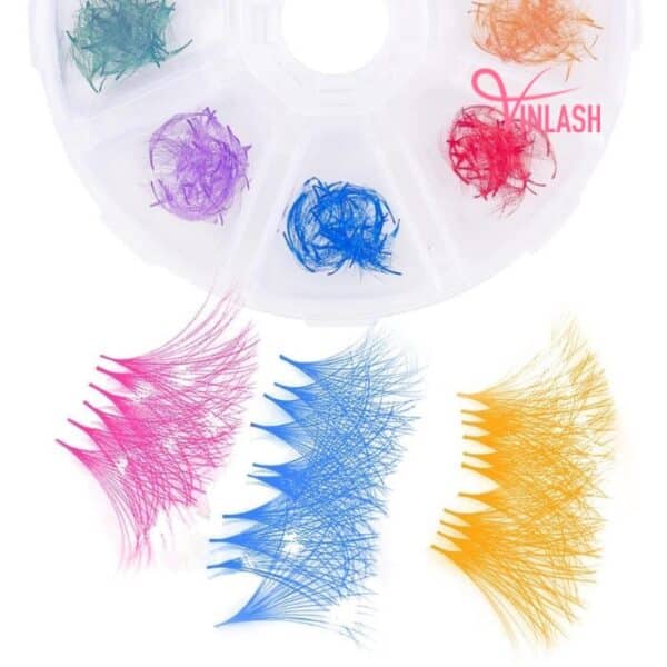 Narrow pre-made fans 3D to 20D mixed-color box L 20 lines VLV019-5