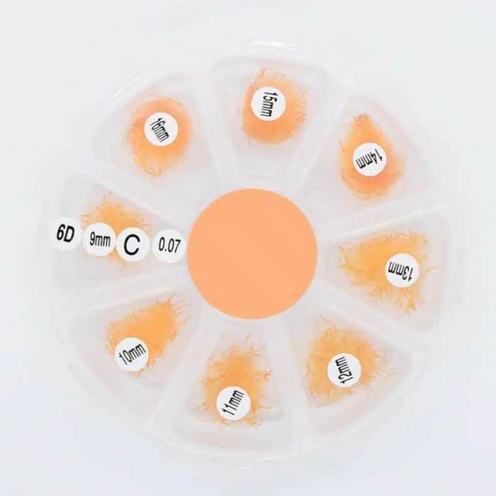 Pre-made fans 3D to 20D single-color mix 8 compartments VLV006-3