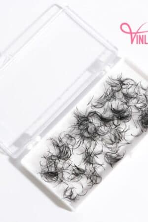 Wispy eyelash extensions black loose 500 fans VLV034-3