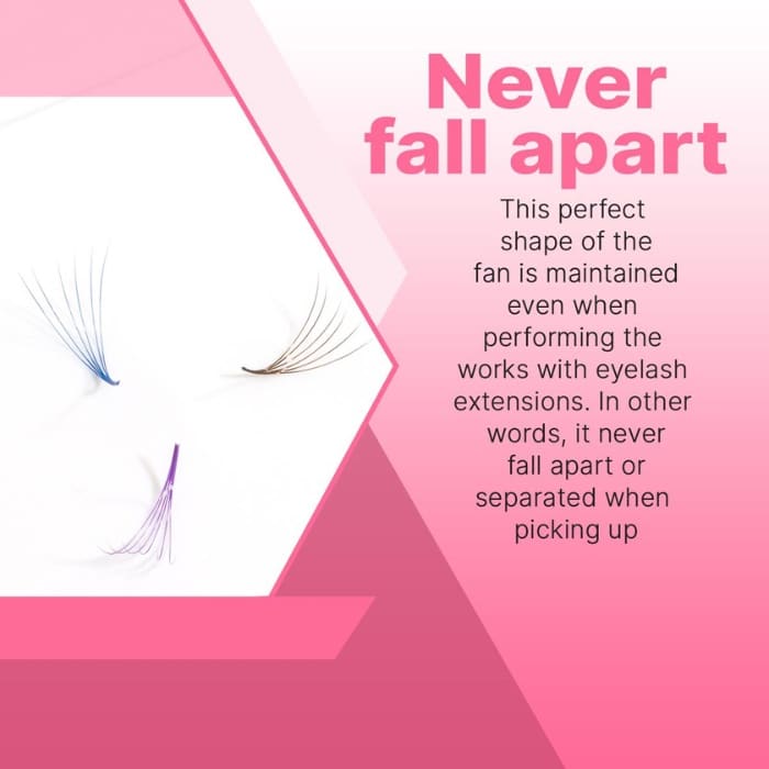 Pre-made fans 3D to 20D two-toned fans on strips VLV066-2