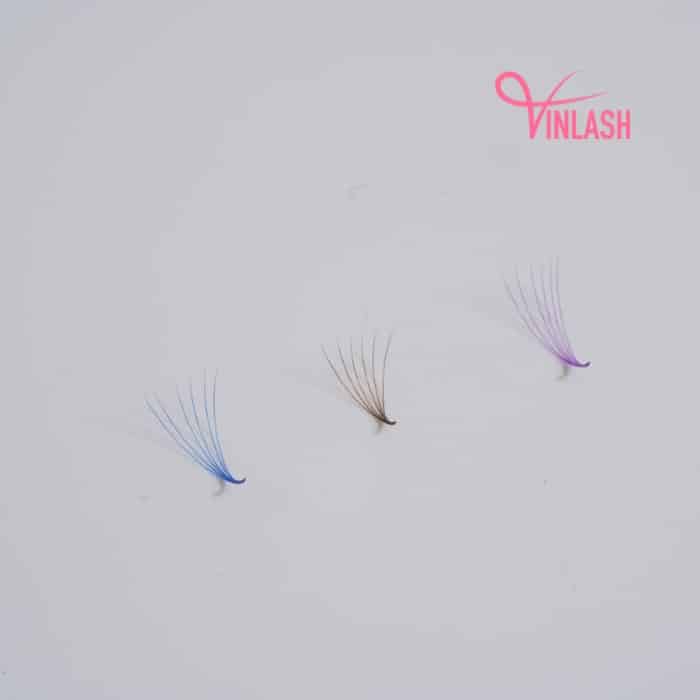Super-narrow pre-made fans 3D to 20D mixed-color mix 8 compartments VLV030-4
