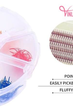 Special spike camellia pre-made fans mixed-color mix 8 compartments VLV060-3