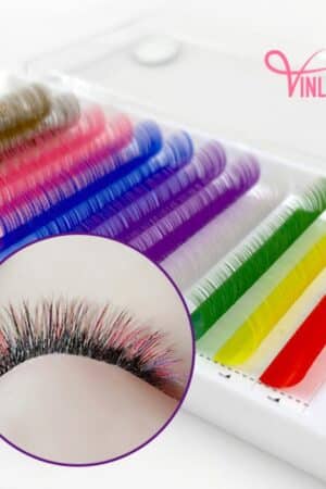 Easy fan lash extensions mixed-color 16 lines VLF011-2
