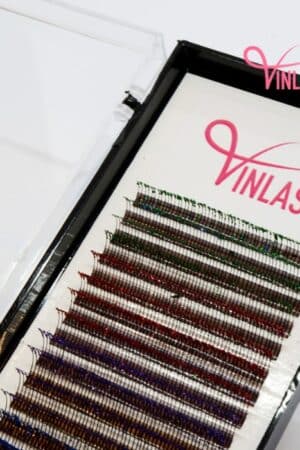 Flat eyelash extensions glitter lashes 16 lines VLF005-2