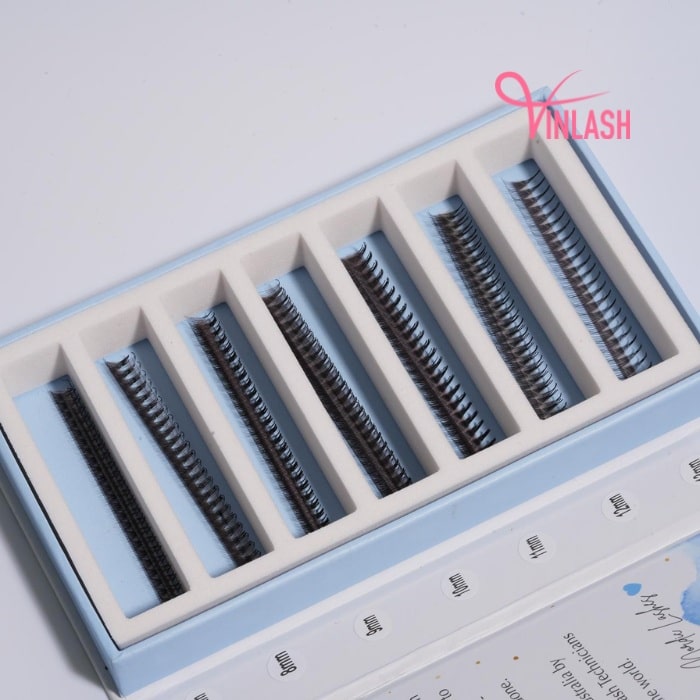 Pre-made fans 3D to 20D single-color fans on strips VLV007-2