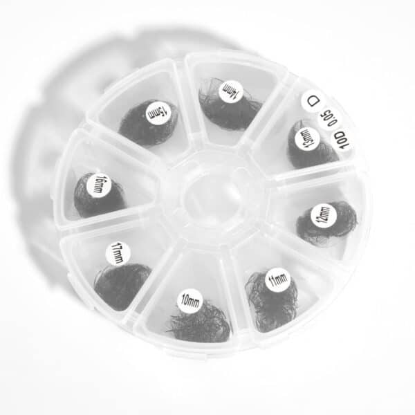 Pre-made fans 3D to 20D single-color mix 8 compartments VLV006-6