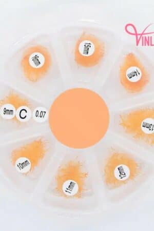 Super-narrow pre-made fans 3D to 20D single-color mix 8 compartments VLV026-3