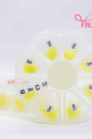Wispy eyelash extensions single-color mix 8 compartments VLV069-3