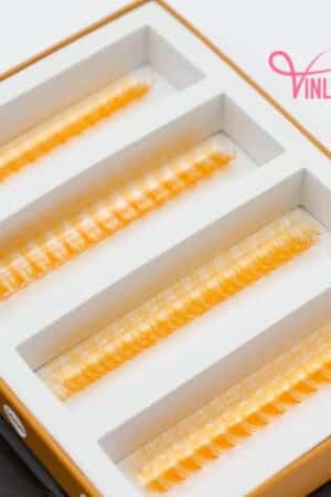 Super-narrow pre-made fans 3D to 20D single-color fans on strips VLV027-6