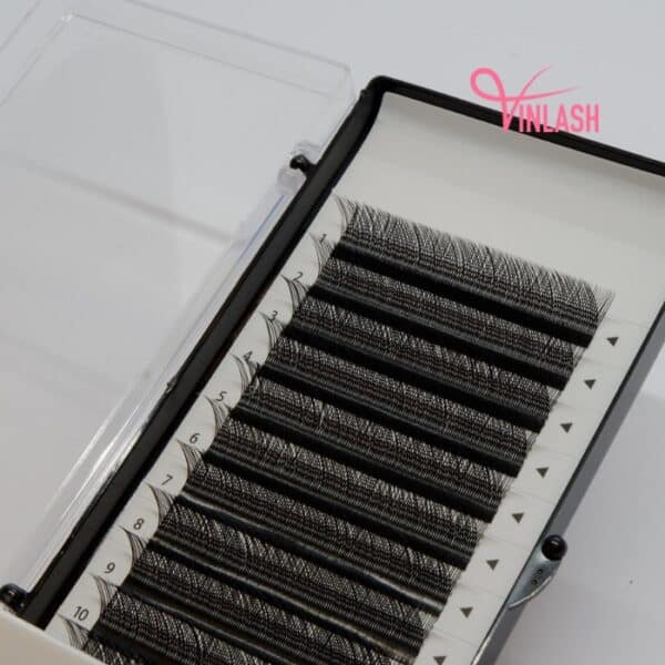 4D W clover eyelash extensions black 16 lines VLV064-5
