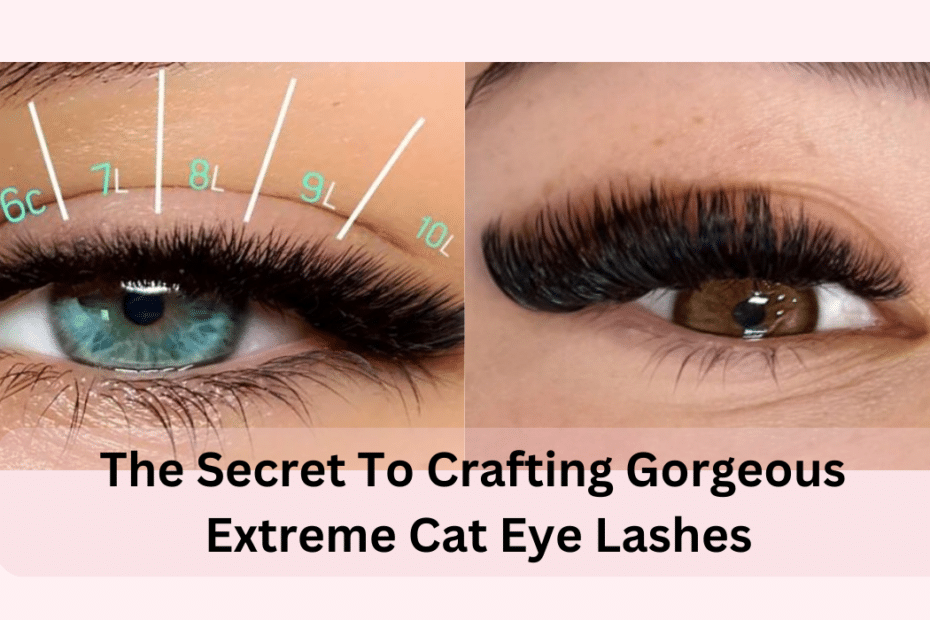 The secret to crafting gorgeous extreme cat eye lashes