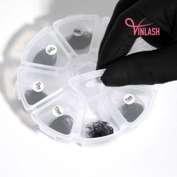 Pre-made fans 3D to 20D black mix 8 compartments VLV002-4