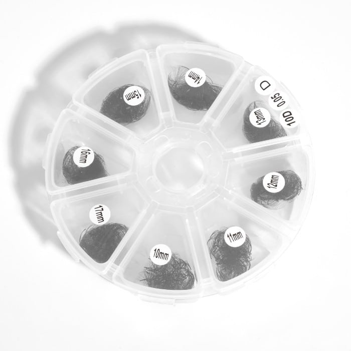 Pre-made fans 3D to 20D single-color mix 8 compartments VLV006-6