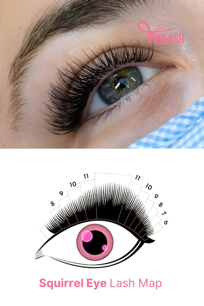 Lash Map For Squirrel Eyelash Extensions
