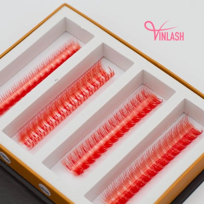 Pre-made fans 3D to 20D mixed-color fans on strips VLV072-3