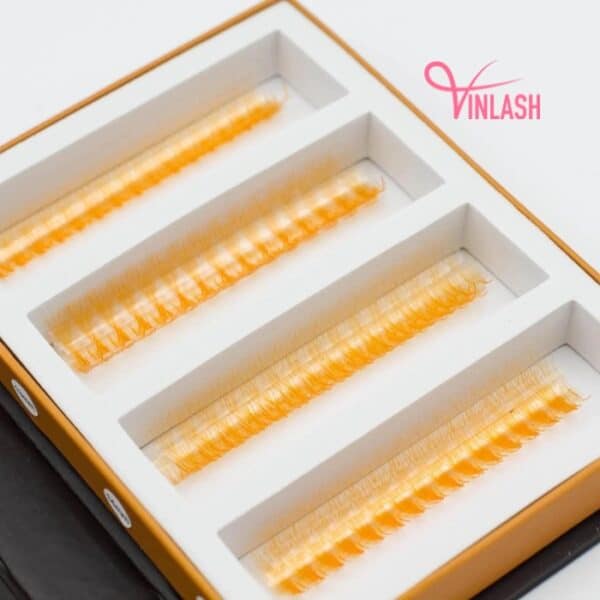 Super-narrow pre-made fans 3D to 20D single-color fans on strips VLV027-6