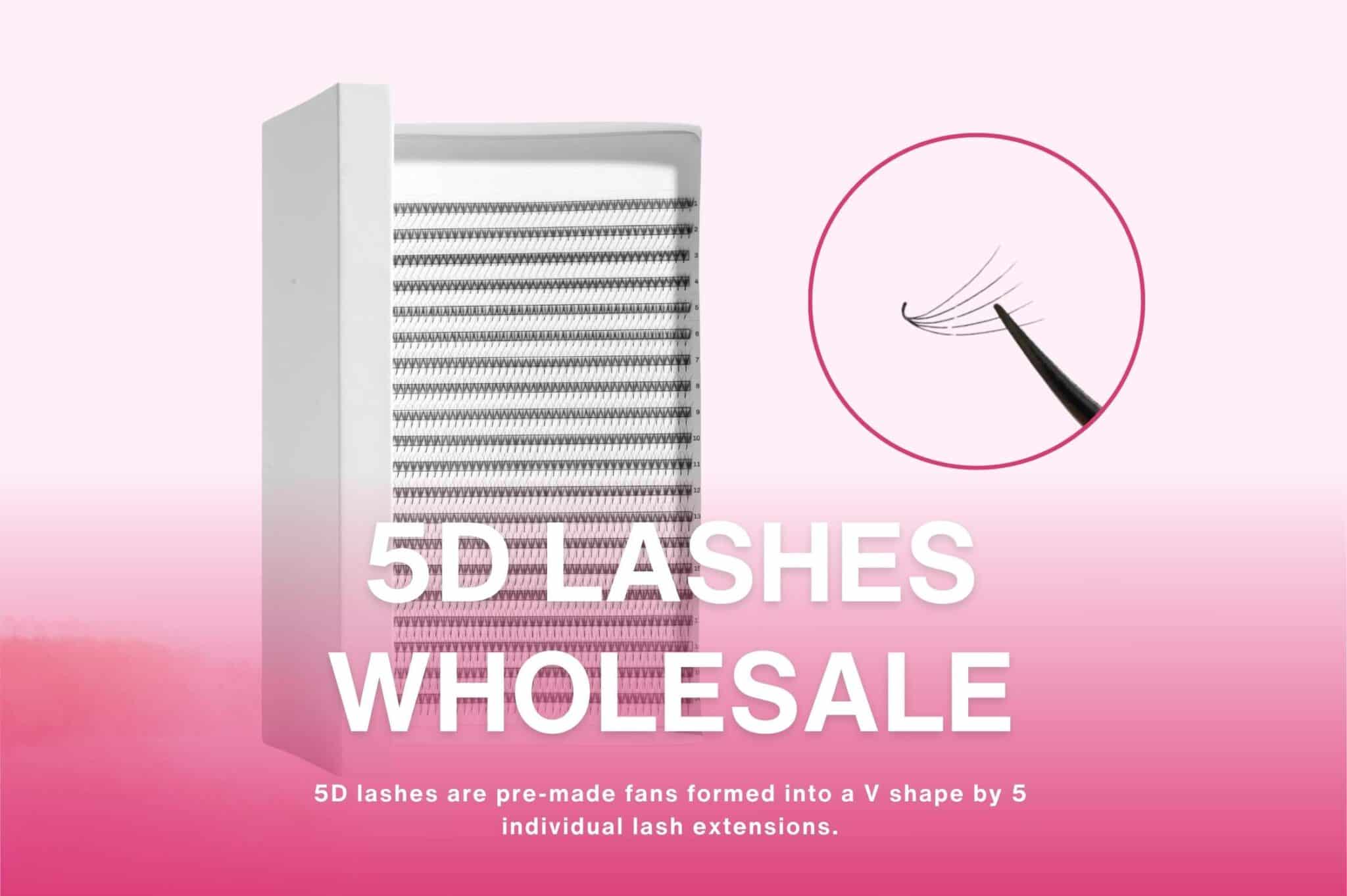 5 lashes wholesale tag