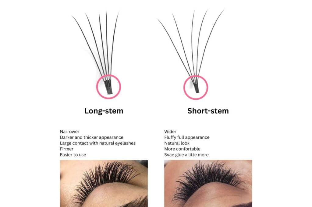 Short Stem Premade Fans Category 1