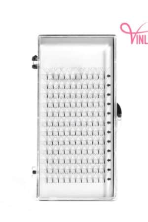 Long-stem pre-made fans black 16 lines VLT044-4