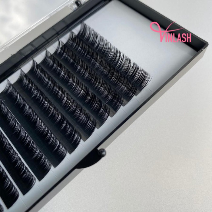 Flat eyelash extensions black 16 lines VLF001-4