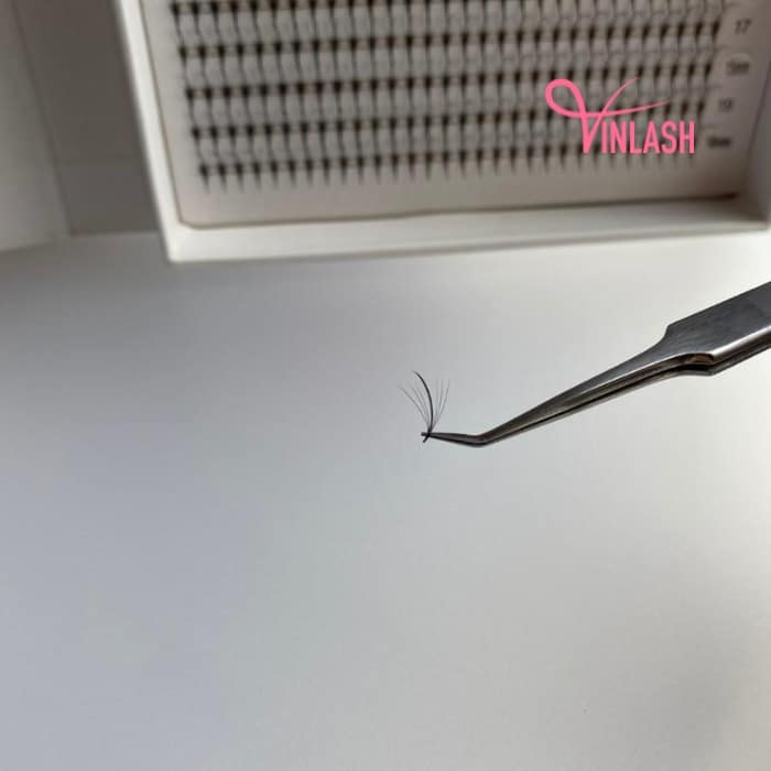 Wispy eyelash extensions single-color box L 20 lines VLV035-4